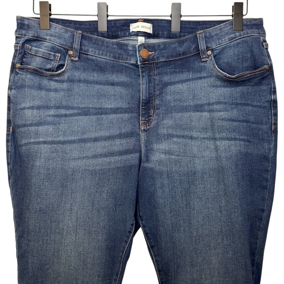 Lane Bryant Signature Fit Mid Rise Skinny Flex Magic Waistband Jeans Womens 24 - Picture 2 of 11
